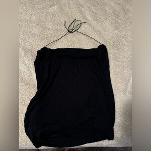 JOAH BROWN HALTER TANK TOP SIZE S/M